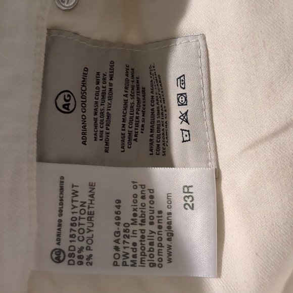 AG-ED Denim Adriano Goldschmied the ex-boyfriend slim slouchy slim size 23 R - Picture 11 of 13